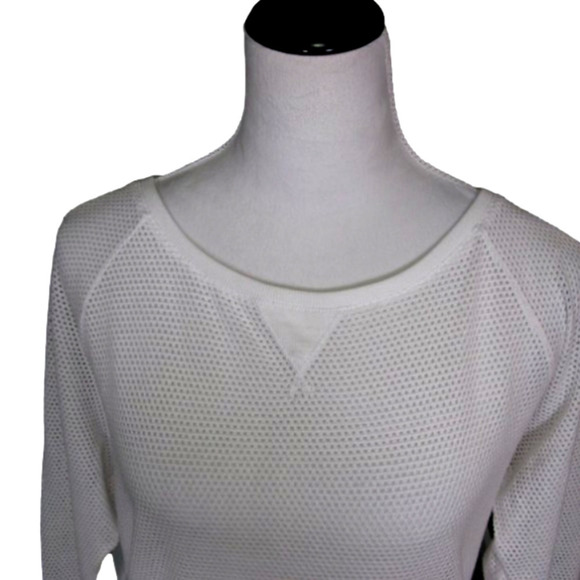 GUESS White Mesh Top Size Medium - Picture 2 of 6